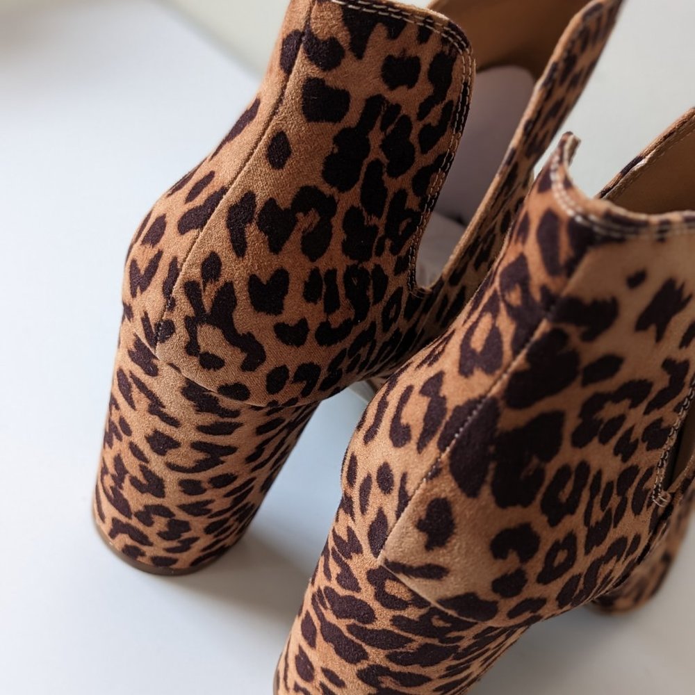 Lane Bryant Dream Cloud Cutout High Heel Bootie - Leopard - 11W - Picture 5 of 15